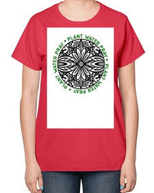 Mandala Garden Round 910# - mandala-  Ladies T-Shirt