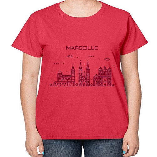 Marseille 1239# - cities-  Ladies T-Shirt