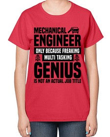 Mechanical engineer Style 1090# - engineer-  Ladies T-Shirt