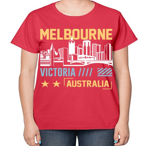 Melbourne 1271# - cities-  Ladies T-Shirt