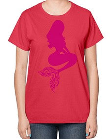 MermaidMandalaUpdated 933# - mandala-  Ladies T-Shirt