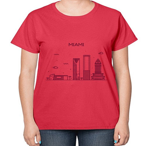 Miami 1282# - cities-  Ladies T-Shirt