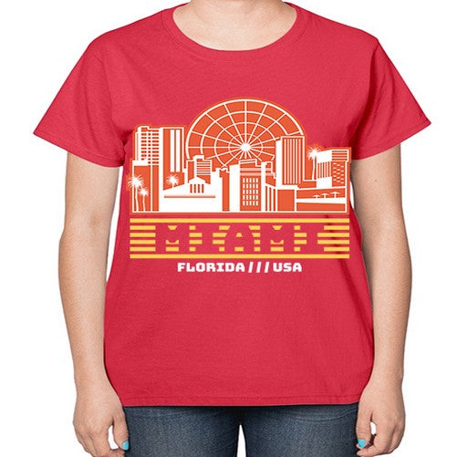 Miami 1284# - cities-  Ladies T-Shirt