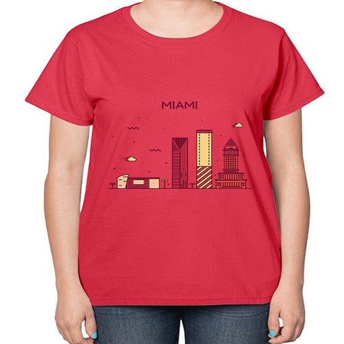 Miami 1285# - cities-  Ladies T-Shirt