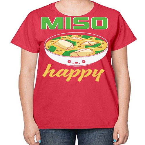 Miso Anime Japanese Food Lover 268# - anime-  Ladies T-Shirt