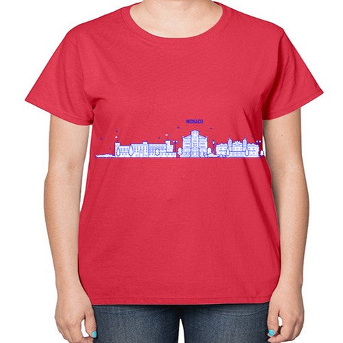 Monaco 1335# - cities-  Ladies T-Shirt