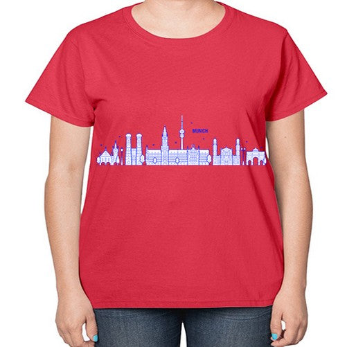 Munich 1391# - cities-  Ladies T-Shirt