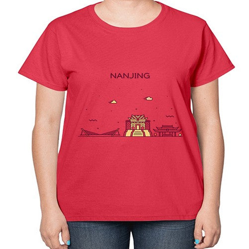 Nanjing 1408# - cities-  Ladies T-Shirt