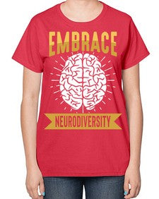NewEmbraceNeurodiversity 199# - alzheimers-  Ladies T-Shirt