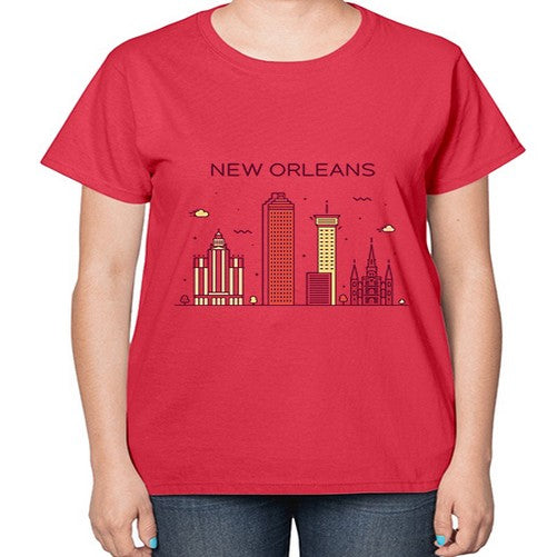 NewOrleans 1480# - cities-  Ladies T-Shirt