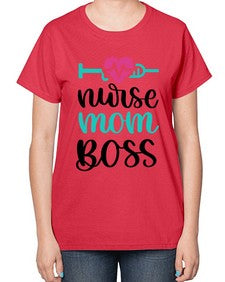 Nurse Mom Boss Style Style 1183# - nurse-  Ladies T-Shirt
