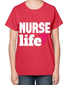 Nurse life Style 1172# - nurse-  Ladies T-Shirt