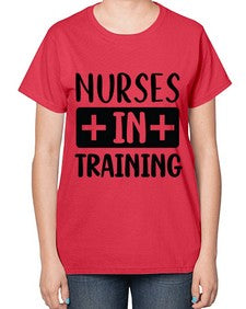 Nurses in training 1244# - nurse-  Ladies T-Shirt