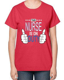 NursetransperntPNG Style 1263# - nurse-  Ladies T-Shirt