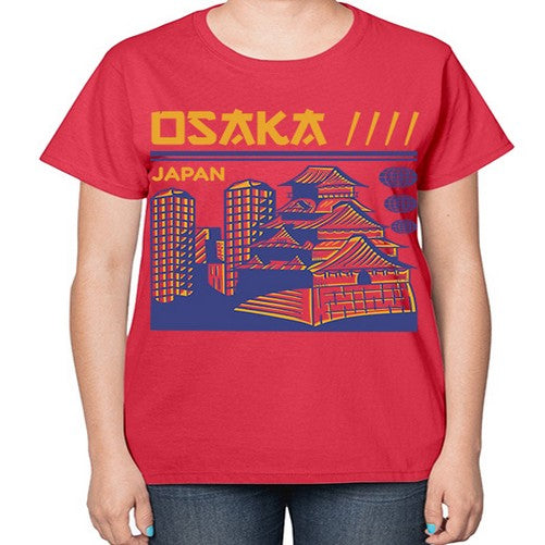 Osaka 1548# - cities-  Ladies T-Shirt