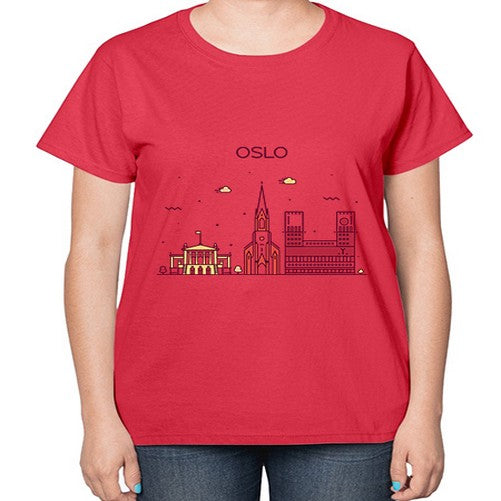Oslo 1554# - cities-  Ladies T-Shirt