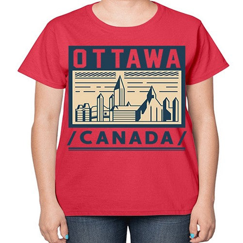 Ottawa 1557# - cities-  Ladies T-Shirt