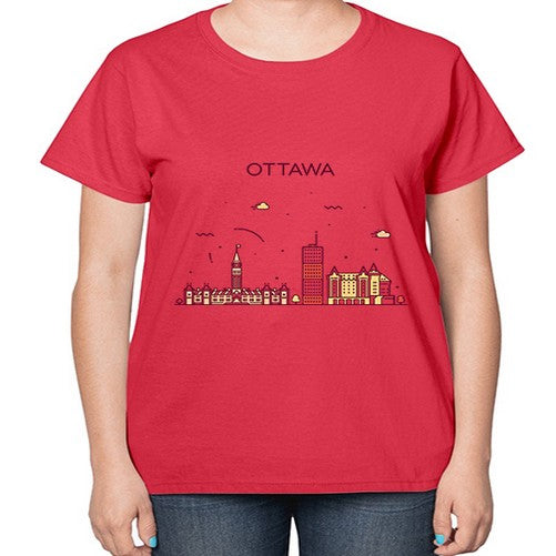 Ottawa 1558# - cities-  Ladies T-Shirt