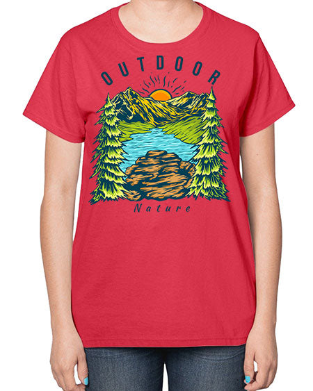 Outdoor Nature 17# - nature-  Ladies T-Shirt
