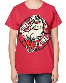 Pay the chills 201# - cartoon general-  Ladies T-Shirt