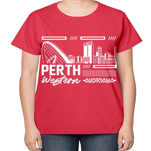 Perth 1597# - cities-  Ladies T-Shirt