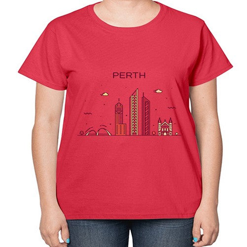 Perth 1598# - cities-  Ladies T-Shirt