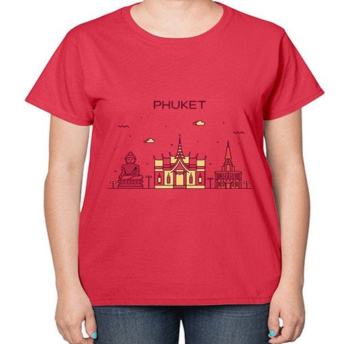Phuket 1617# - cities-  Ladies T-Shirt