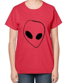 Pocket Alien 22# - ufo-  Ladies T-Shirt