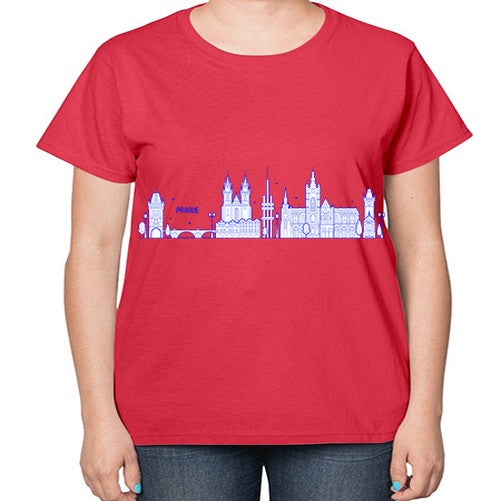 Prague 1690# - cities-  Ladies T-Shirt