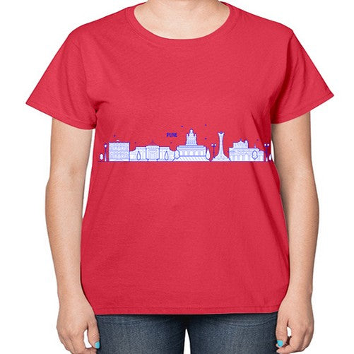 Pune 1697# - cities-  Ladies T-Shirt