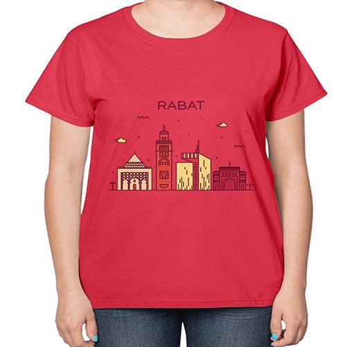Rabat 1706# - cities-  Ladies T-Shirt