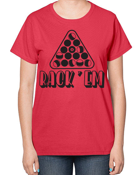 Rack em 558# - billards-  Ladies T-Shirt