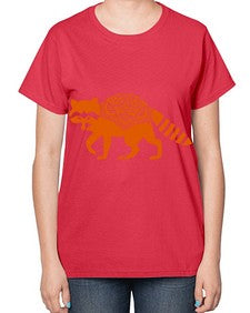 RacoonMandala 1010# - mandala-  Ladies T-Shirt