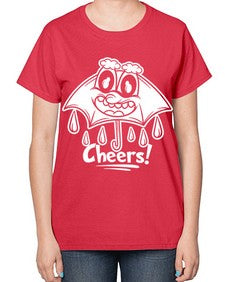 Rainy cheers 205# - cartoon general-  Ladies T-Shirt