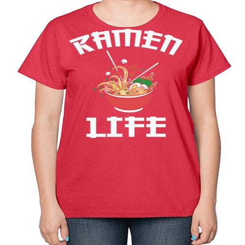 Ramen Noodle Anime Ramen Life 281# - anime-  Ladies T-Shirt