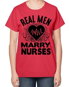 Real men Style 1349# - nurse-  Ladies T-Shirt