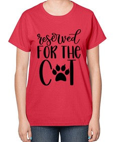 Reserved For The Cat Style 104# - cats-  Ladies T-Shirt
