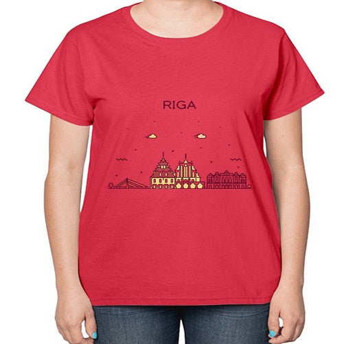 Riga 1729# - cities-  Ladies T-Shirt