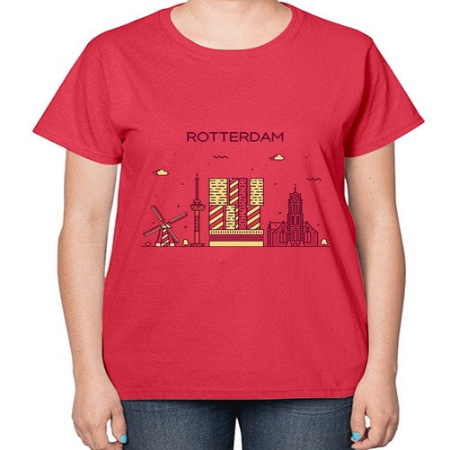 Rotterdam 1754# - cities-  Ladies T-Shirt