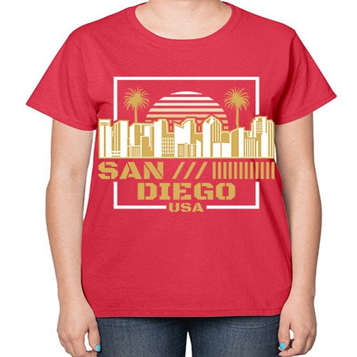 San Diego 1775# - cities-  Ladies T-Shirt