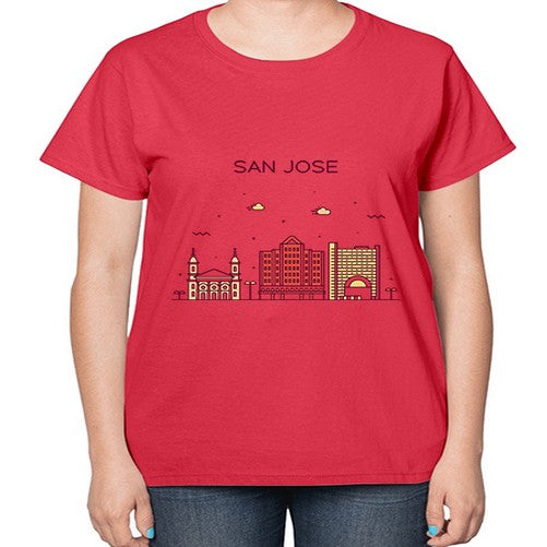 SanJoseCL 1793# - cities-  Ladies T-Shirt