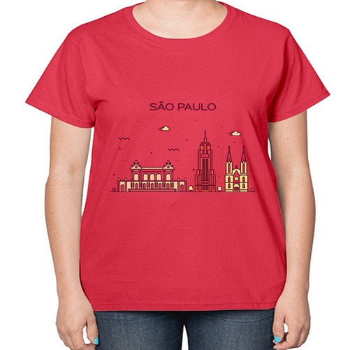 SaoPaulo 1802# - cities-  Ladies T-Shirt