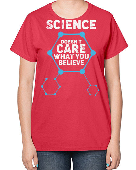 ScienceDoesntCareWhatYouScientistSkinite Scientist Skinite 51# - general science-  Ladies T-Shirt