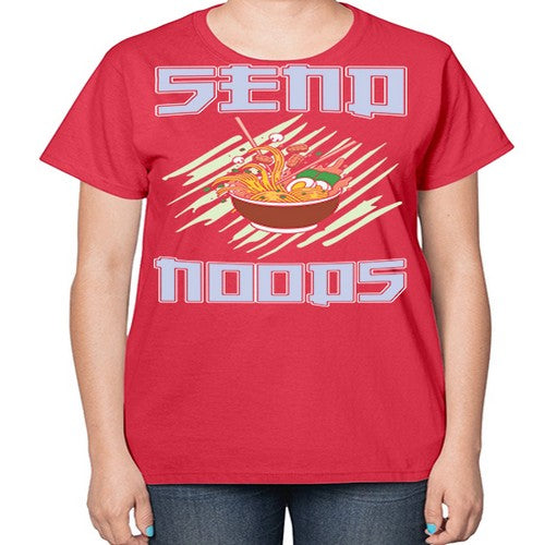 Send Noods Japanese Noodles Bowl Anime 282# - anime-  Ladies T-Shirt