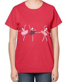 Skeleton ballerinas ballet halloween ballet 184# - ballet-  Ladies T-Shirt