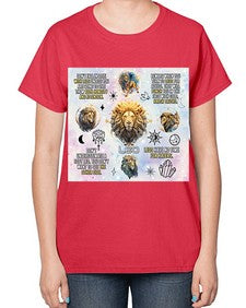 Straight Leo 473# - leo-  Ladies T-Shirt