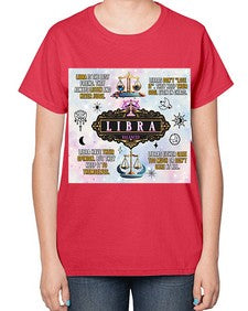Straight Libra 474# - libra-  Ladies T-Shirt