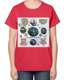 Straight Saggitarius 476# - sagittarius-  Ladies T-Shirt