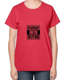 Straight into twelfth grade 906# - twelfth grade-  Ladies T-Shirt