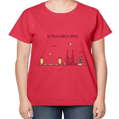Strasbourg 1898# - cities-  Ladies T-Shirt